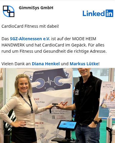 GimmiSys bei LinkedIn